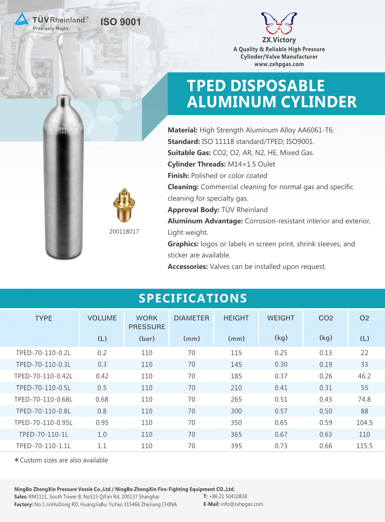 TPED Disposable Cylinder 2